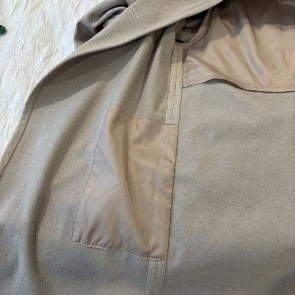 OAK + FORT Women’s Double Faced Belted Coat, Khaki, Size Medium - Picture 4 of 9